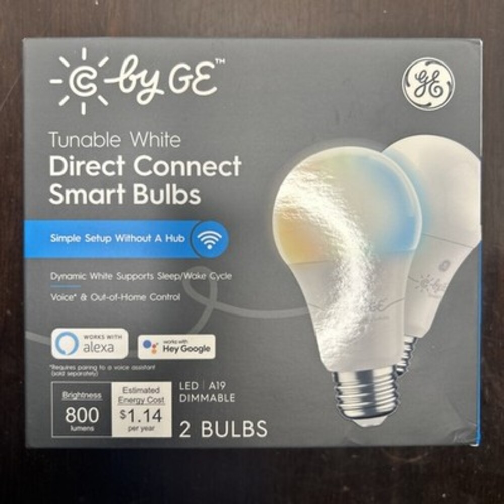 GE 93128974 Cync Smart LED Light Bulb, Dimmable, Tunable Soft White Color